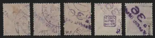 h6741 SBZ Handstempel Bezirk 36 Wandlitz Mark 5 Werte gestempelt gepr. BPP