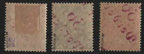 h6750 SBZ Handstempel Bezirk 36 Werder rot 8, 16 Pfg. **, 60 Pfg. * gepr. BPP