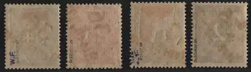 h6597 SBZ Handstempel Bezirk 36 Neuruppin 4 Werte Ziffer * gepr. BPP 2, 15,45 84