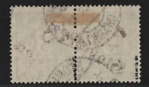 h6713 SBZ Handstempel Bezirk 36 Storkow 2x Ziffer 5 gestempelt waag. Paar gepr.