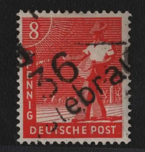 h6542 SBZ Handstempel Bezirk 36 Kostebrau 8 Pfg. * gepr. BPP