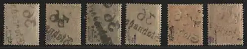 h6707 SBZ Handstempel Bezirk 36 Stahnsdorf 6 Pfg. ** postfrisch + 5 Werte * gepr