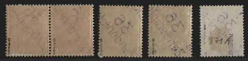 h6813 SBZ Handstempel Bezirk 36 Zehdenick 1a violett 12, 2x 24 **, 10 *, 12 (*)