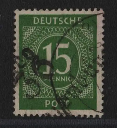 h6640 SBZ Handstempel Bezirk 36 Oranienburg Ziffer 15 gestempelt gepr. BPP