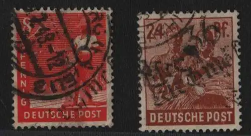 h6467 SBZ Handstempel Bezirk 36 Kirchmöser 8, 24 Pfg. gestempelt gepr. BPP