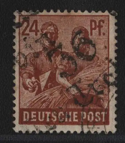 h6619 SBZ Handstempel Bezirk 36 Neu Trebbin 24 Pfg. gestempelt gepr. BPP