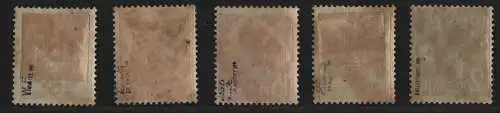 h6634 SBZ Handstempel Bezirk 36 Oranienburg 5 Werte * gepr. BPP