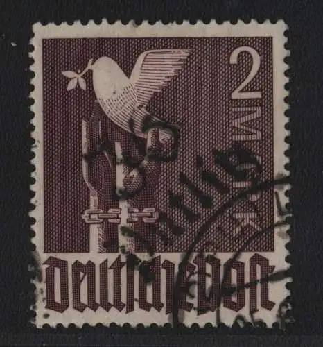 h6668 SBZ Handstempel Bezirk 36 Putlitz 2.- Mark Taube gestempelt gepr. BPP