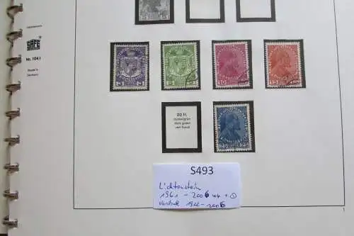 S493 Sammlung Lichtenstein postfrisch gestempelt doppelt gesammelt 1960 - 2007