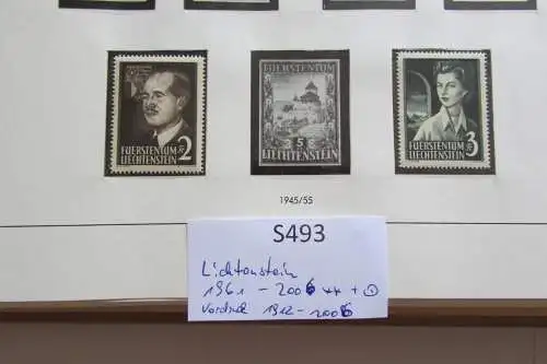 S493 Sammlung Lichtenstein postfrisch gestempelt doppelt gesammelt 1960 - 2007