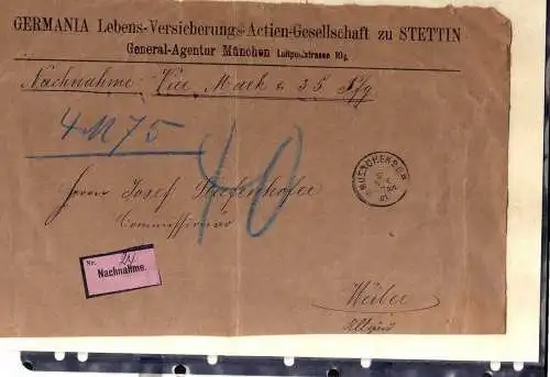 S113 20 Briefe / Karten Stettin Nachnahme Frei durch Ablösung Feldpost Kriegssch