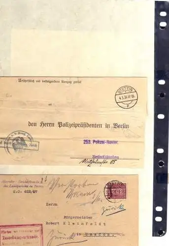 S113 20 Briefe / Karten Stettin Nachnahme Frei durch Ablösung Feldpost Kriegssch