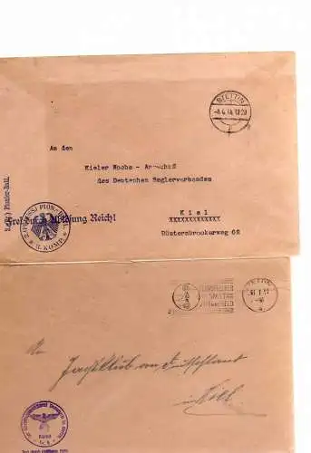 S113 20 Briefe / Karten Stettin Nachnahme Frei durch Ablösung Feldpost Kriegssch