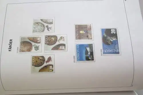 S383 Sammlung Färöer 1975 bis 2004 ** komplett + MH + Blöcke auf DAVO Falzlos