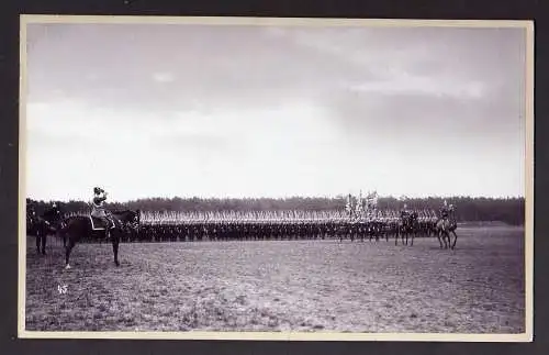 S141 Mainz 1906 Truppenschau Parade Foto auf Hartpappe