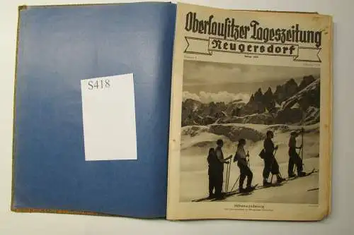 S418 Oberlausitzer Tageszeitung 1938 kpl. Jahrgang viel Heimat- Zeitgeschichte