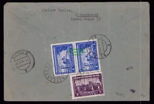 B18253 Betschkerek Zrenjanin Brief  1944 Einschreiben Zensur  an Arbeiter Lager