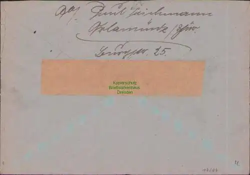 B17267 Brief SBZ Thüringen Orlamünde an Polizeipräsident Gera 1945