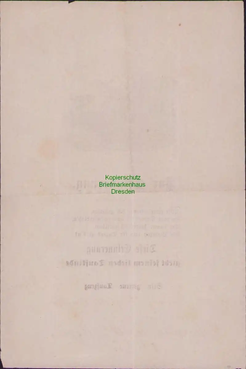B17210 2x Spruchzettel aus Taufbrief Taufpatenbrief 1865 Zschölkau bei Krostitz 2