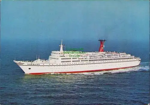 B17104 Fotokarte Kreuzfahrtschiff TS Hamburg JungfernreiseBahia 15.4.69 1969