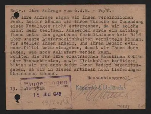 B12933 SBZ Brief Währungsreform Zehnfachfrankatur 1948 Magdeburg 13.7.48 nach