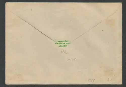 B-5558 SBZ Gebühr Bezahlt Brief Velten bei Berlin 1945