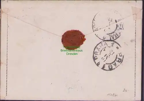 B-17861 Kartenbrief Einschreiben Berlin 1901 Germania Reichspost Karolinenthal