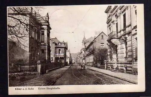 96935 Ansichtskarte Idar Oberstein an der Nahe Untere Hauptstraße 1920