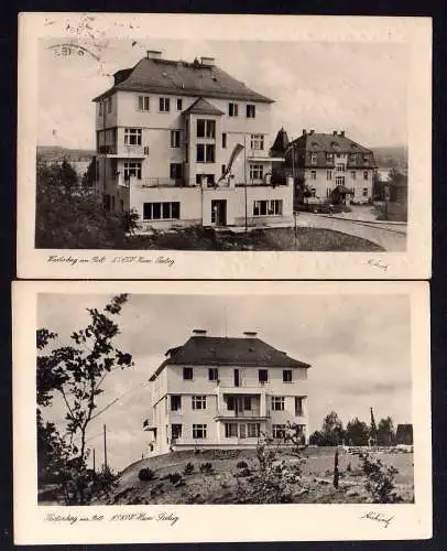 96966 2 Ansichtskarte Stráž pod Ralskem Wartenberg am Rollberg 1943 Seelug NSKOV Heim