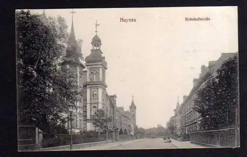 96801 AK Haynau Schlesien 1909 Bahnhofstraße