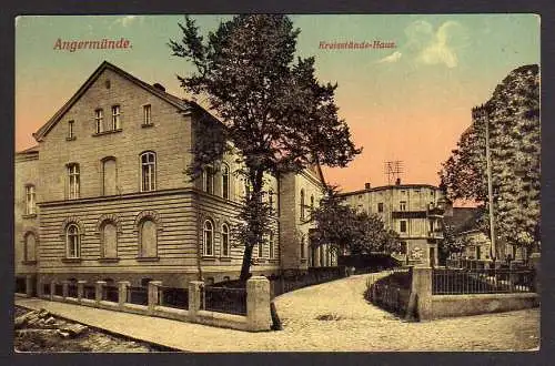 87863 AK Angermünde Kreisstände Haus um 1913