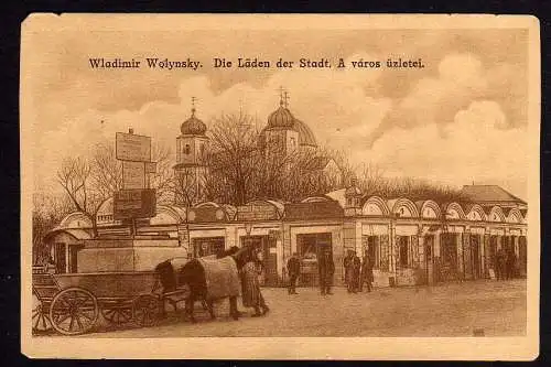 87355 AK Wolodymyr-Wolynskyj Wladimir Wolinsk Läden Geschäfte der Stadt 1916