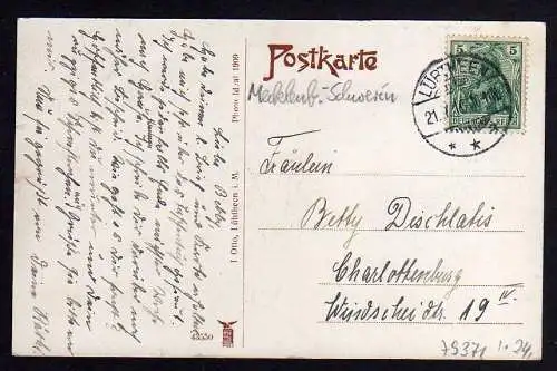 79371 AK Lübtheen Postamt 1909