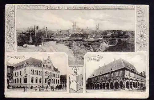 79462 Ansichtskarte Halberstadt Zwicken Kaiserliches Postamt 1899