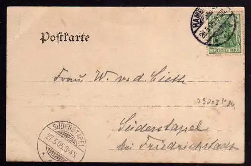 79203 Ansichtskarte Hamburg Bierpalast Alsterarkaden 1905