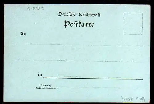 79067 Ansichtskarte Stein Hartenstein Bahnhof Schloss 1900 Mondscheinkarte