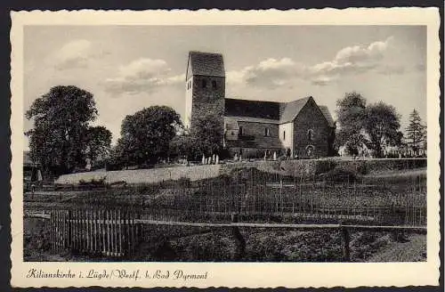 66757 Ansichtskarte Lügde Kilianskirche b. Bad Pyrmont