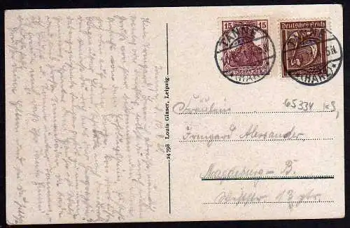 65334 AK Tanne Harz Erholungsheim Villa Johanna 1921