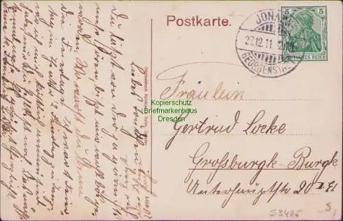 53425 Ansichtskarte Johanngeorgenstadt 1911 schöne handcolorierte Karte