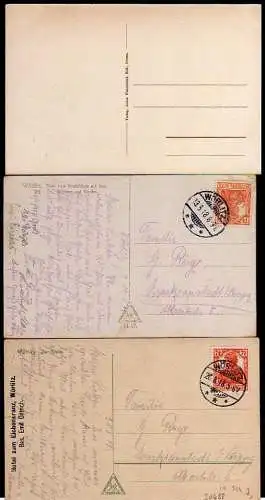 52688 3 AK Wörlitz 1918 See Schloss Kirche Der Stein Stempel Hotel z Eichenkranz