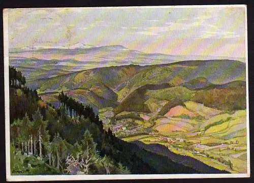 48134 AK Görbersdorf bei Waldenburg in Schlesien 1928 Blick nach der Schneekoppe