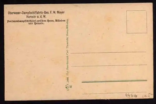 44620 AK Bodenwerder Geburtshaus des Freiherrn von Münchhausen um 1920