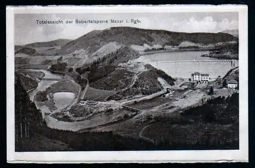 43843 AK Bobertalsperre um 1925 Mauer i. Riesengebirge