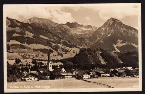 41039 Ansichtskarte Fischen mit Rubi und Nebelhorn 1941