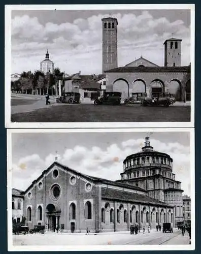 38148 Ansichtskarte Mailand Milano Basilica of St. Ambrogio Chiesa delle Grazie um 1920