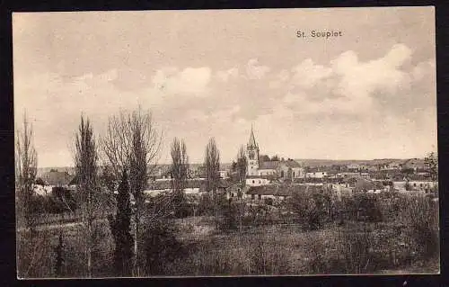 37587 Ansichtskarte Saint-Souplet St. Feldpost 1915