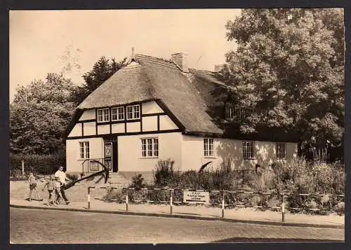 37597 Ansichtskarte Göhren Rügen Fotokarte 1970 Museum Mönchgut