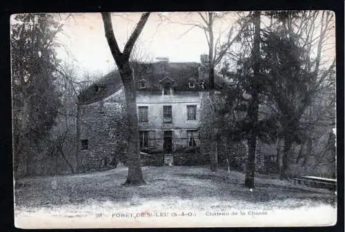 37273 Ansichtskarte Foret de St. Leu Chateau la Chasse Schloss Saint-Leu-la-Foret um 1905