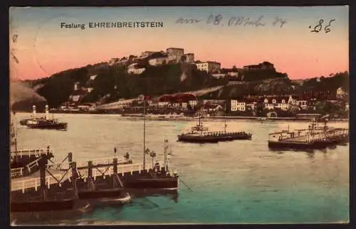 36246 Ansichtskarte Festung Ehrenbreitstein 1924 Koblenz