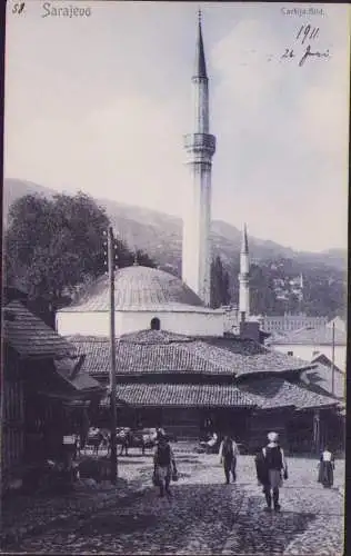 170646 Ansichtskarte Sarajevo 1911 Moschee